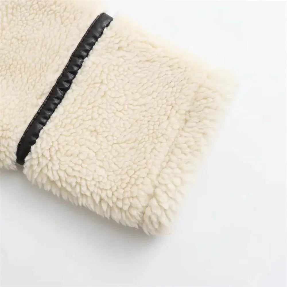 European - American Faux Fur Motorcycle Coat - LunaKit.LTD