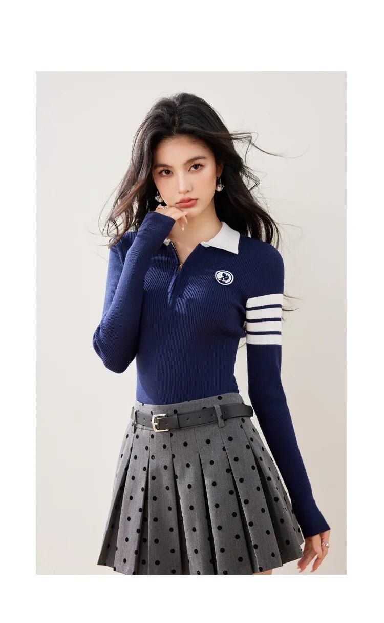 Long - Sleeve Pullover – Sporty Modern Minimal Look - LunaKit.LTD