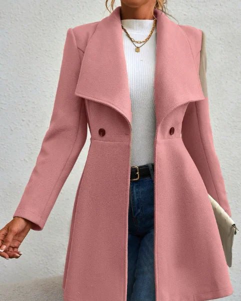 Long - Sleeve Work Coat – Festive Winter Style - LunaKit.LTD