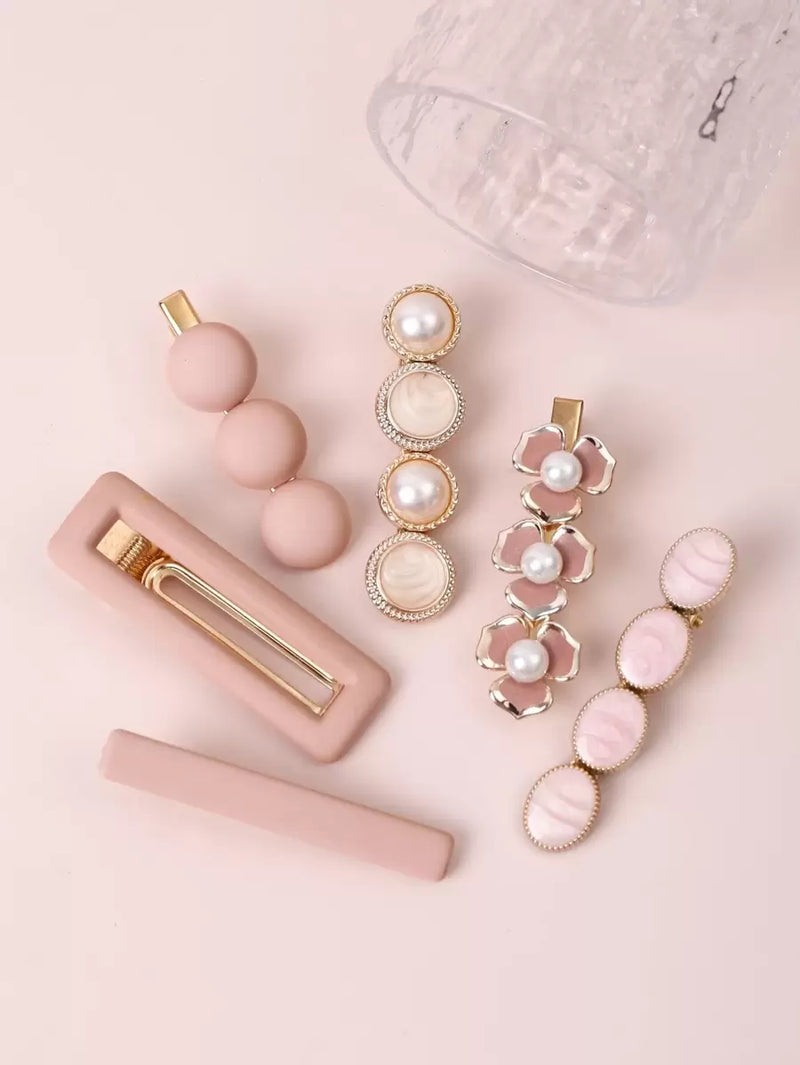 Faux Pearl Hair Clip
