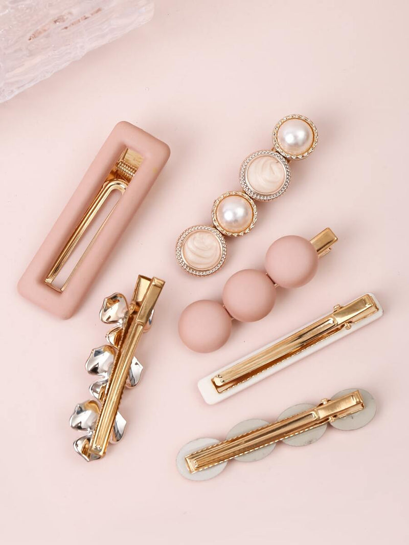 Faux Pearl Hair Clip
