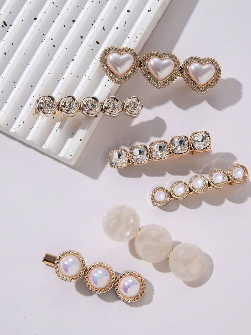 Faux Pearl Hair Clip