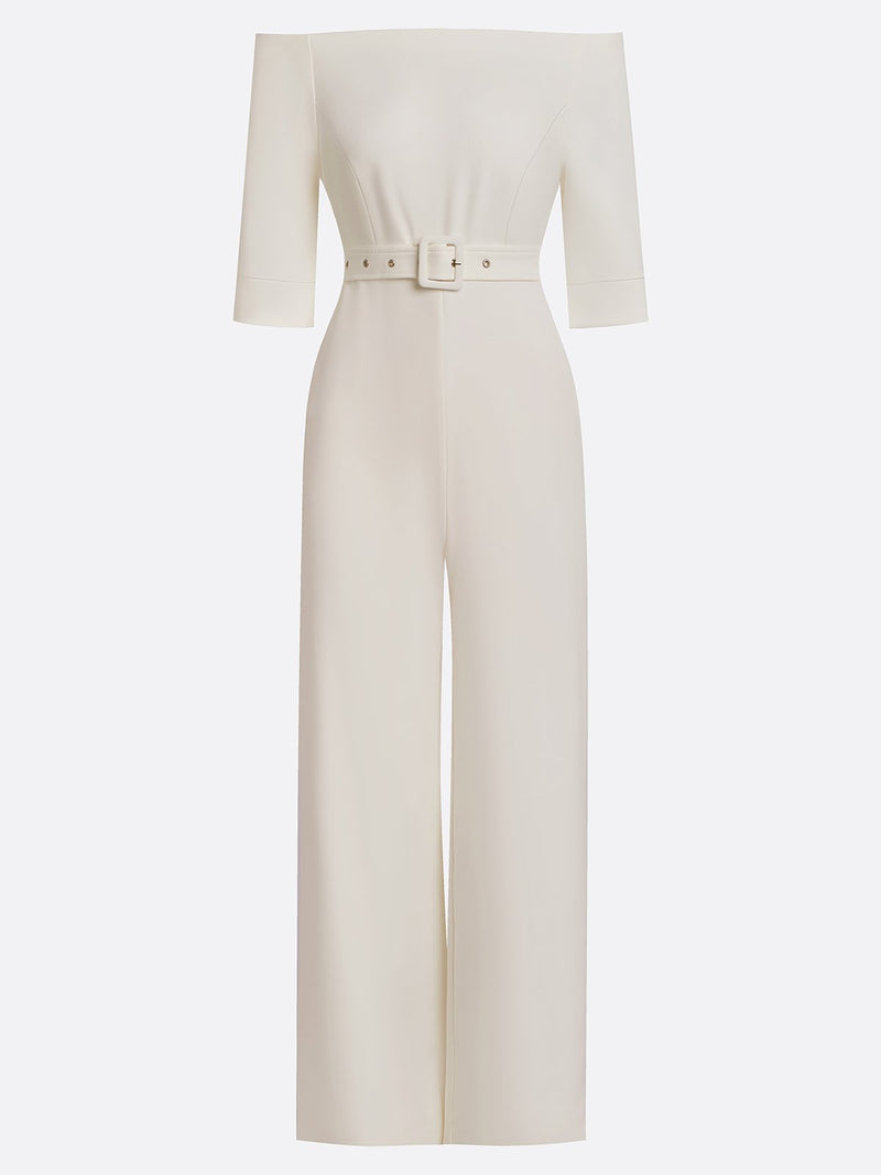 Hollow Solid Color A-line Dress