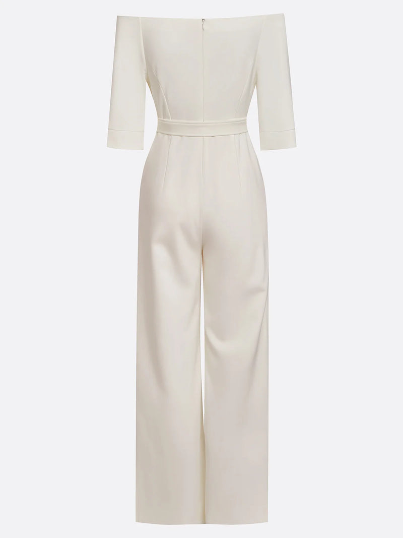 Hollow Solid Color A-line Dress