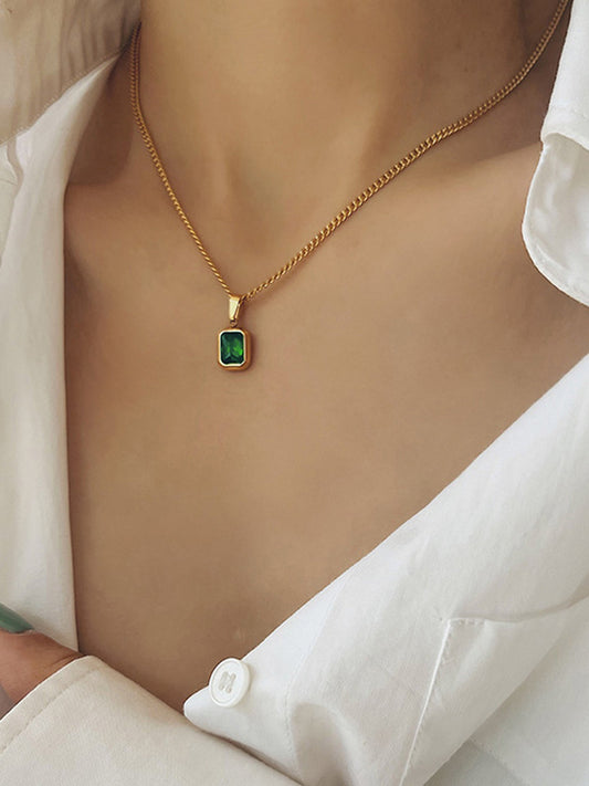 Emerald Whisper Pendant
