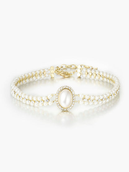 Gilded Era Double Pearl Necklace