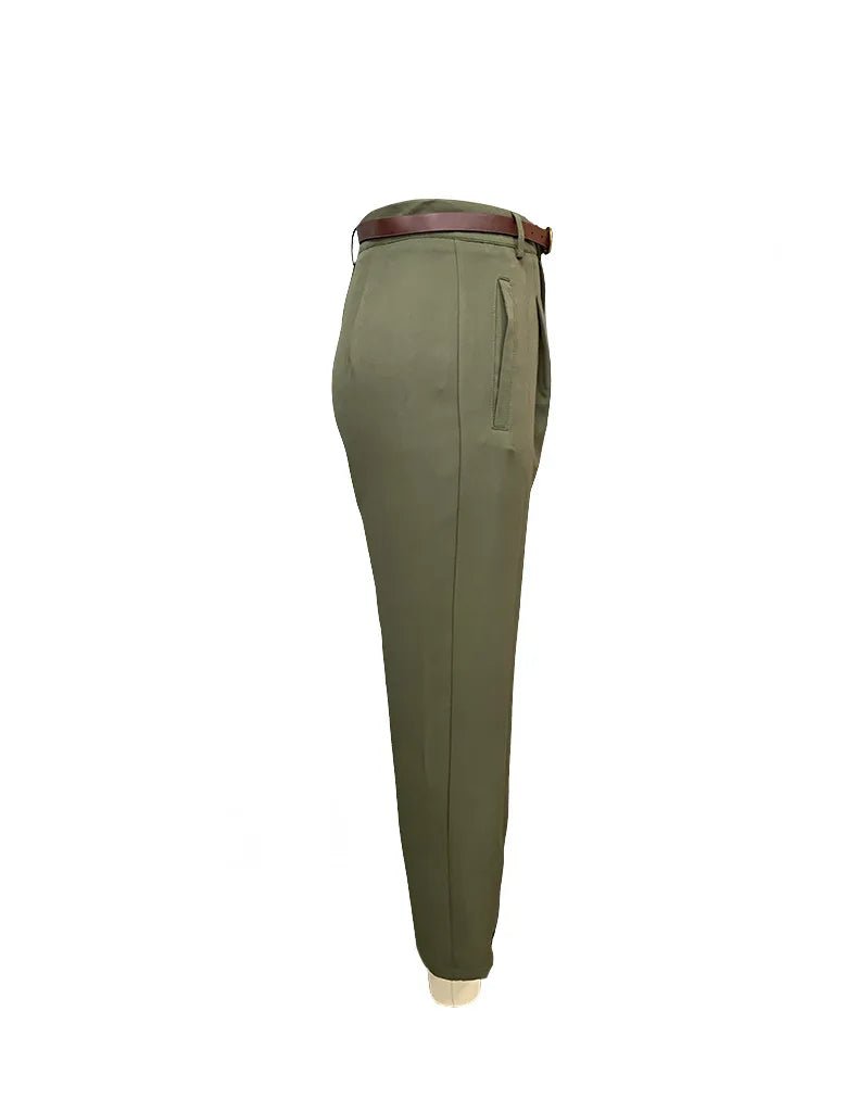 Ankle - Length Pants – Minimal Tailored Fit with Pockets - LunaKit.LTD