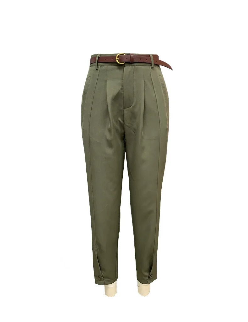 Ankle - Length Pants – Minimal Tailored Fit with Pockets - LunaKit.LTD