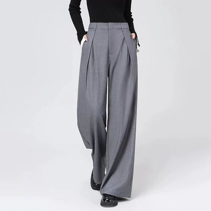 Baggy Grey Pants – Casual High - Waist Harajuku Look - LunaKit.LTD