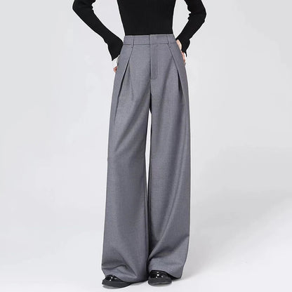 Baggy Grey Pants – Casual High - Waist Harajuku Look - LunaKit.LTD