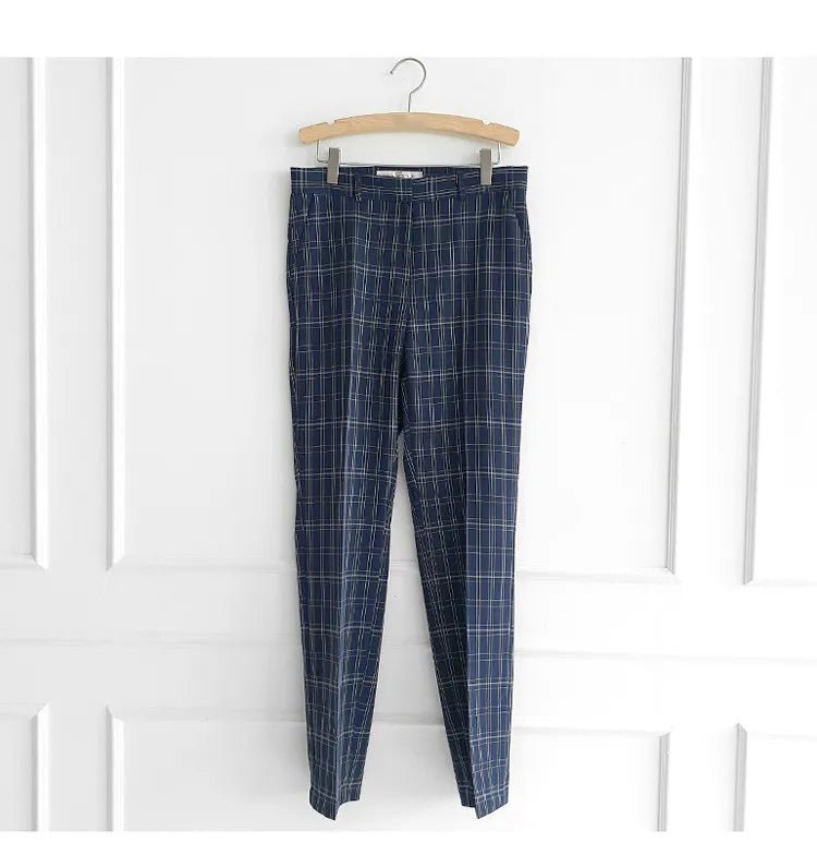 Belted Plaid Suit – Modern Summer Office Look - LunaKit.LTD