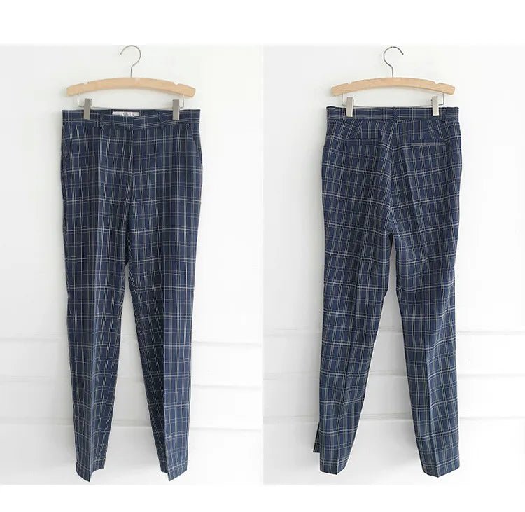 Belted Plaid Suit – Modern Summer Office Look - LunaKit.LTD