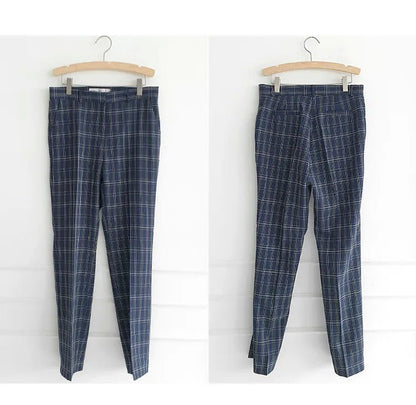 Belted Plaid Suit – Modern Summer Office Look - LunaKit.LTD