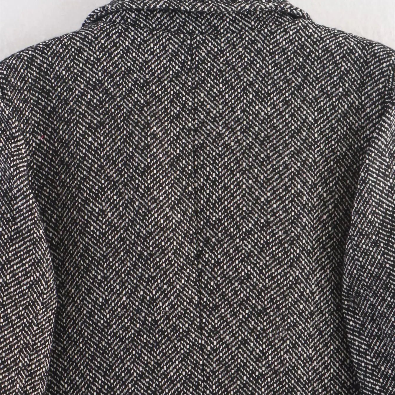 British Style Plaid Coat – Medium - Length Office Chic - LunaKit.LTD