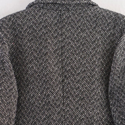 British Style Plaid Coat – Medium - Length Office Chic - LunaKit.LTD