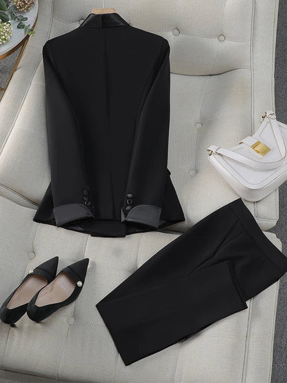 Business Blazer & Trouser Set – Modern Office Look - LunaKit.LTD