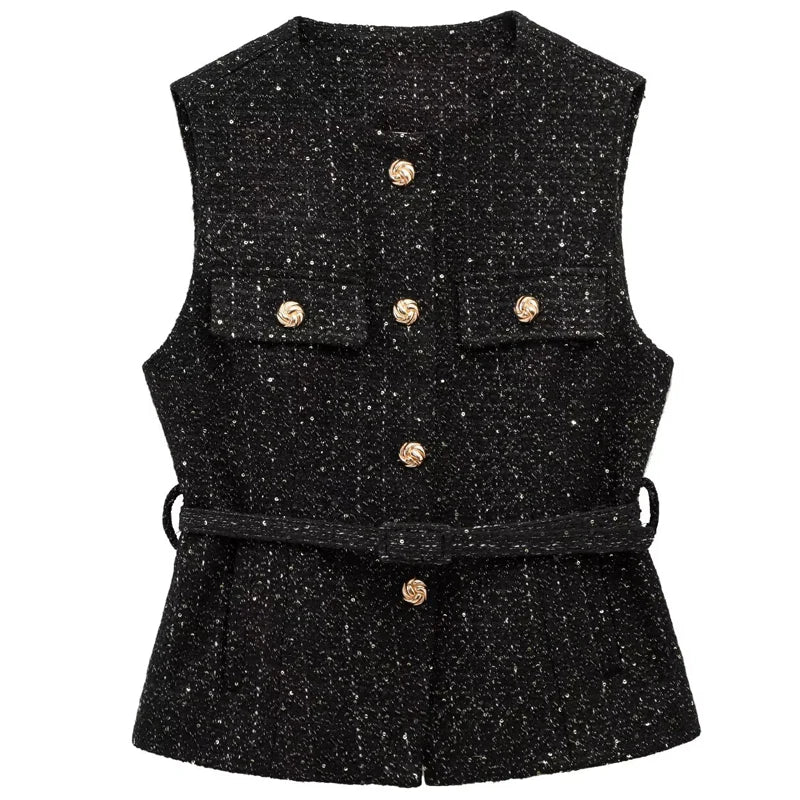 Buttoned Fashion Vest – Modern Summer Outerwear - LunaKit.LTD
