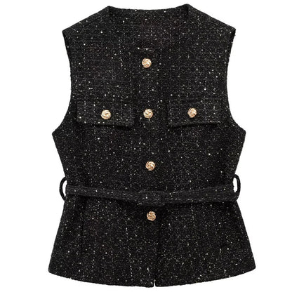 Buttoned Fashion Vest – Modern Summer Outerwear - LunaKit.LTD