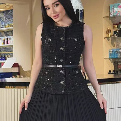 Buttoned Fashion Vest – Modern Summer Outerwear - LunaKit.LTD