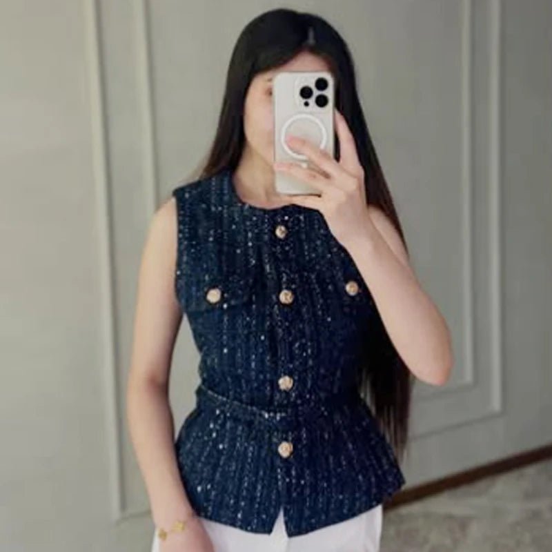 Buttoned Fashion Vest – Modern Summer Outerwear - LunaKit.LTD