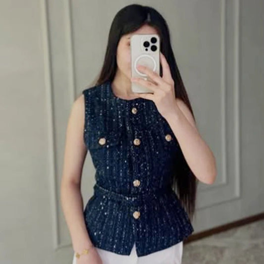 Buttoned Fashion Vest – Modern Summer Outerwear - LunaKit.LTD