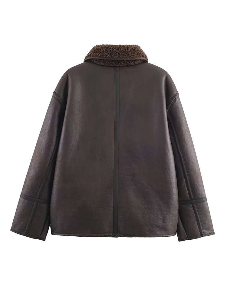 Casual Lapel Jacket – Cozy Long - Sleeve Streetwear - LunaKit.LTD