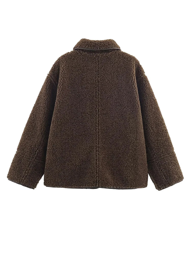 Casual Lapel Jacket – Cozy Long - Sleeve Streetwear - LunaKit.LTD