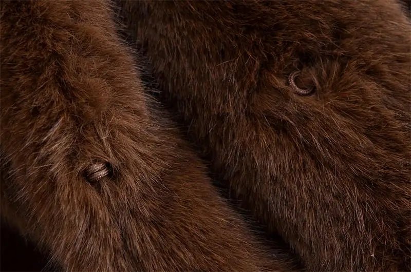Chic Fur Coat – Elegant Street Comfort Look - LunaKit.LTD