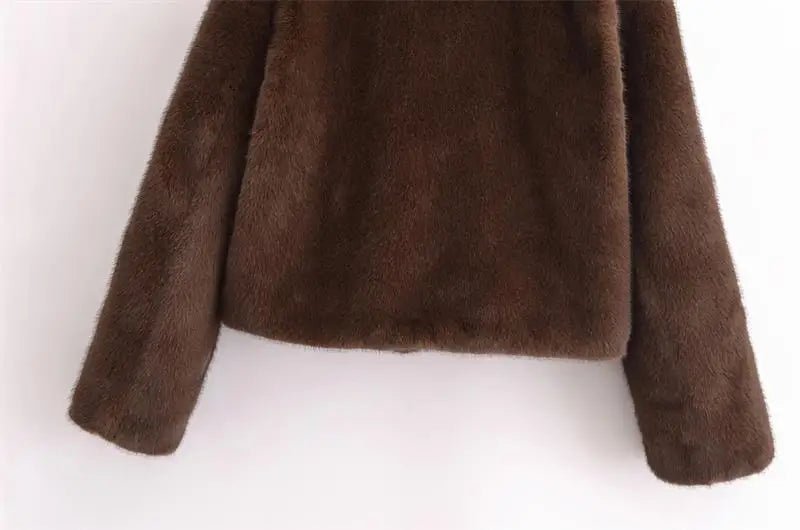 Chic Fur Coat – Elegant Street Comfort Look - LunaKit.LTD