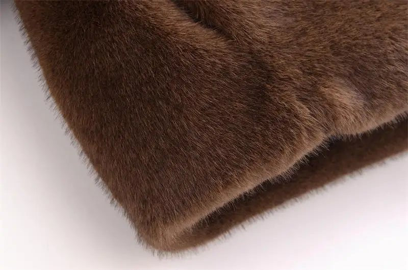 Chic Fur Coat – Elegant Street Comfort Look - LunaKit.LTD