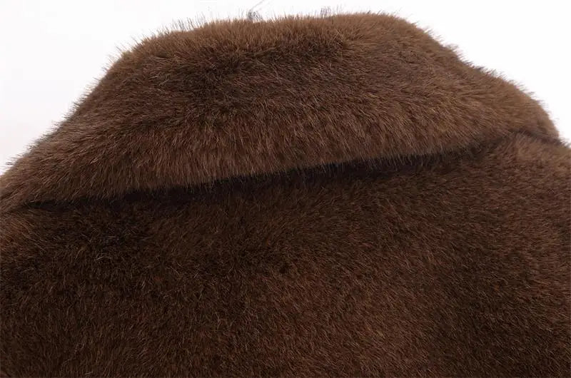 Chic Fur Coat – Elegant Street Comfort Look - LunaKit.LTD
