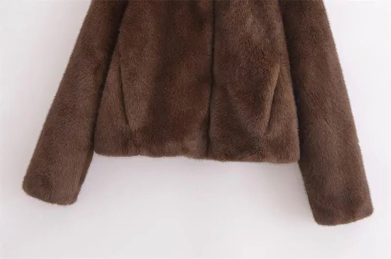 Chic Fur Coat – Elegant Street Comfort Look - LunaKit.LTD