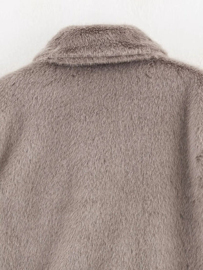 Chic Fur Coat – Elegant Street Comfort Look - LunaKit.LTD