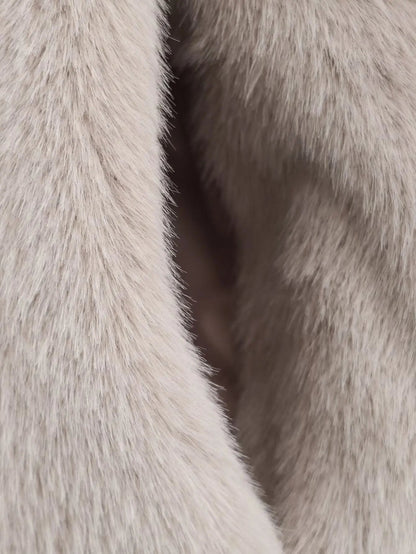 Chic Fur Coat – Elegant Street Comfort Look - LunaKit.LTD