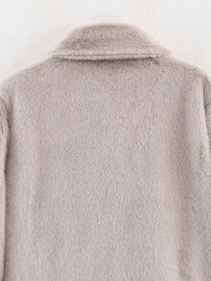 Chic Fur Coat – Elegant Street Comfort Look - LunaKit.LTD