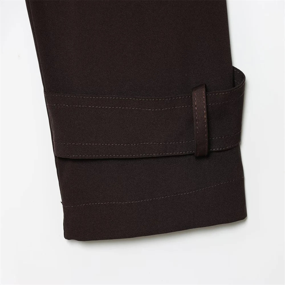 Classic Short Windbreaker – Elegant Autumn Chic - LunaKit.LTD