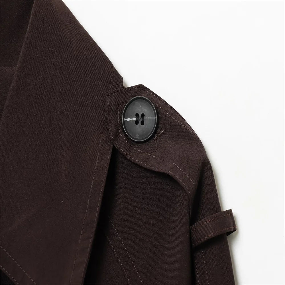 Classic Short Windbreaker – Elegant Autumn Chic - LunaKit.LTD