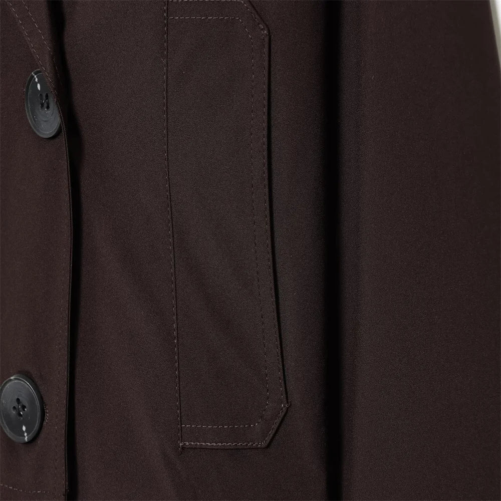 Classic Short Windbreaker – Elegant Autumn Chic - LunaKit.LTD