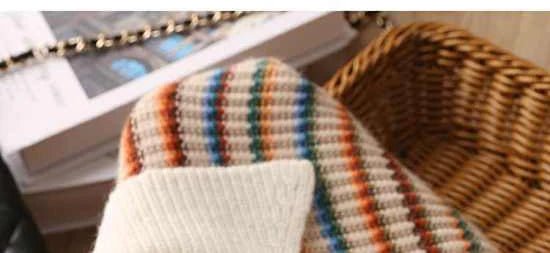 Colorblock Knit Cardigan – Playful Modern Style - LunaKit.LTD