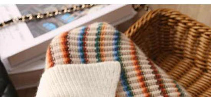 Colorblock Knit Cardigan – Playful Modern Style - LunaKit.LTD