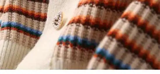 Colorblock Knit Cardigan – Playful Modern Style - LunaKit.LTD