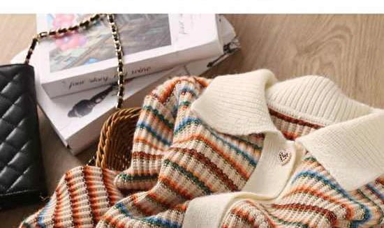 Colorblock Knit Cardigan – Playful Modern Style - LunaKit.LTD
