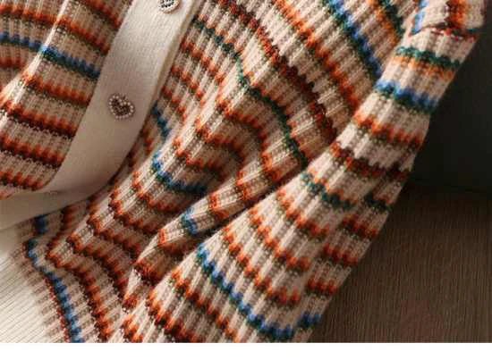 Colorblock Knit Cardigan – Playful Modern Style - LunaKit.LTD