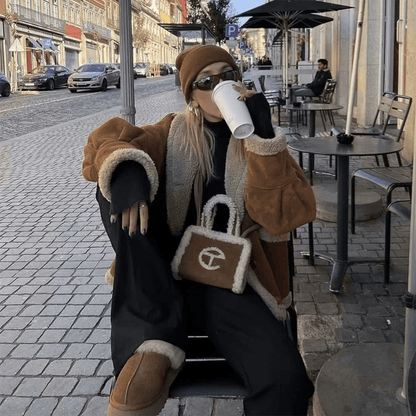 Cozy Faux Fur Jacket – Chic Warm Autumn Style - LunaKit.LTD