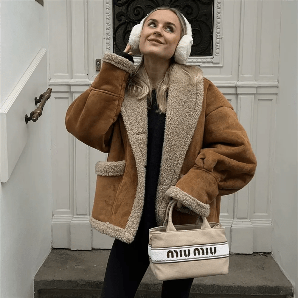 Cozy Faux Fur Jacket – Chic Warm Autumn Style - LunaKit.LTD