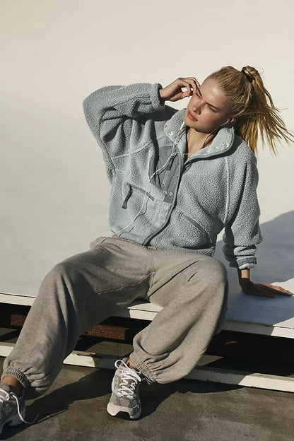 Cozy Velvet Jacket – Lightweight Warmth with European Chic - LunaKit.LTD