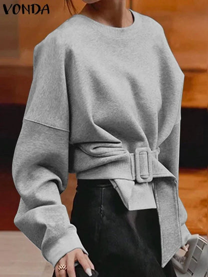 Cozy Waistband Sweatshirt – Minimal Luxe Comfort - LunaKit.LTD