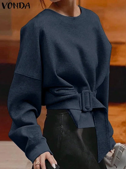 Cozy Waistband Sweatshirt – Minimal Luxe Comfort - LunaKit.LTD