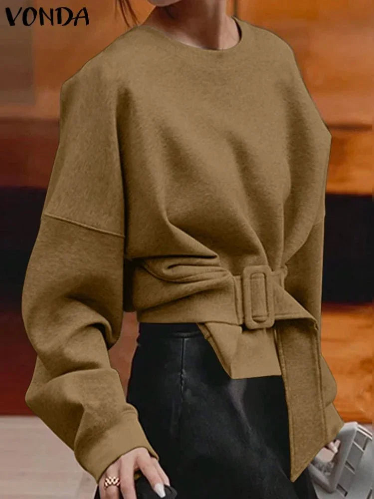 Cozy Waistband Sweatshirt – Minimal Luxe Comfort - LunaKit.LTD