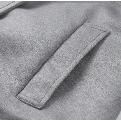 Double - Breasted Suede Trench – High Street Elegance - LunaKit.LTD